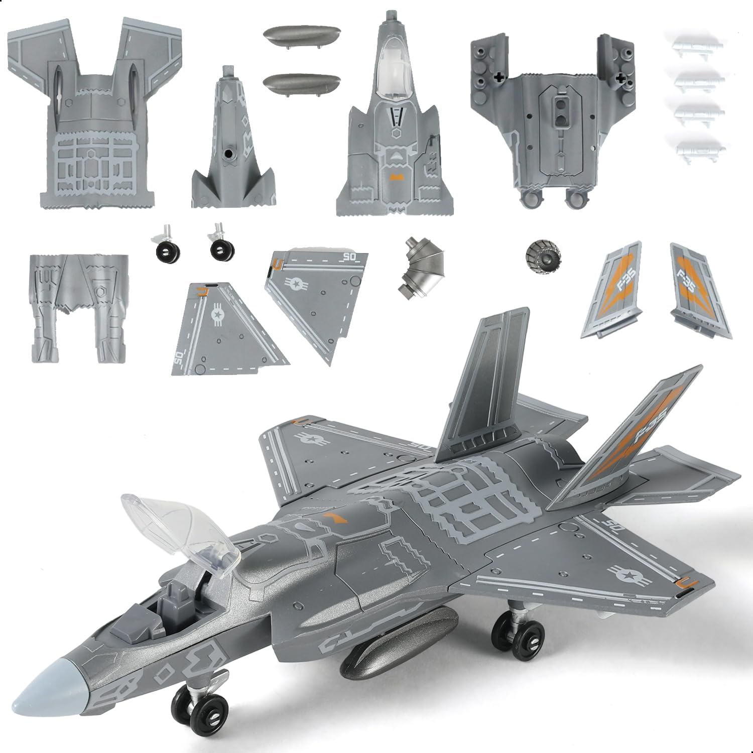 Model Kit Jet - 1:72 Scale F-35 Fighter Jet Quick