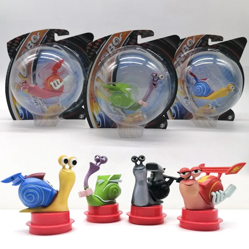 Model Kit Dinosaur Bandai - Turbos Racing Snails Doll Cartoon Model