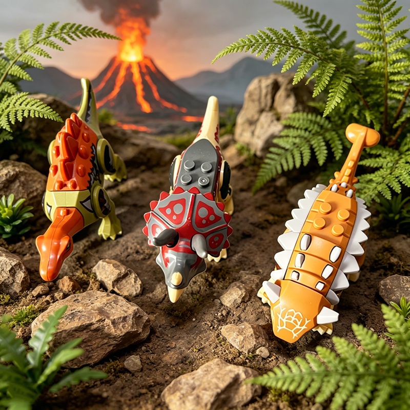 Mini Jurassic Dinosaurs World  - огляд і ціна Model Kit Dinosaur Bandai