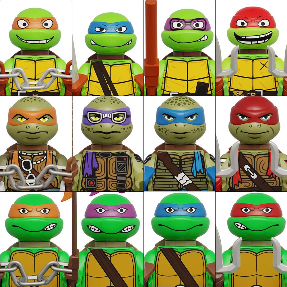 4PCS 8PCS Turtle Movie Ninja M - огляд і ціна Model Kit Ninja