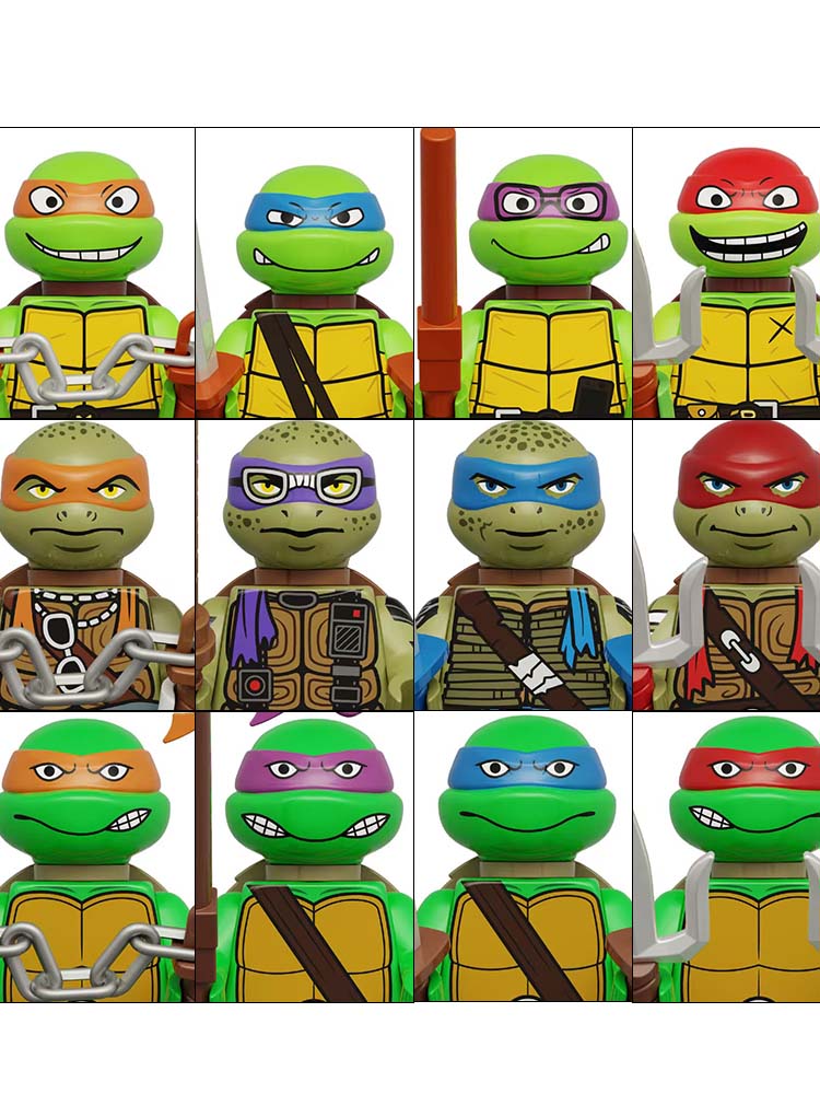 4PCS 8PCS Turtle Movie Ninja M - огляд і ціна Model Kit Ninja