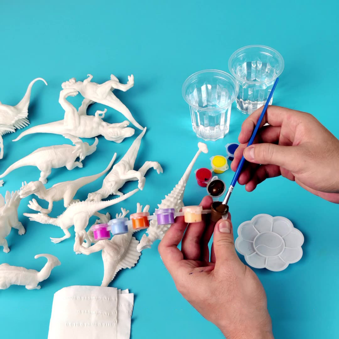 6/8Pcs DIY Painted Graffiti Di - огляд і ціна Model Kit Dinosaur Bandai