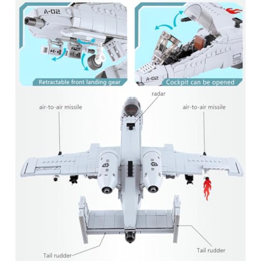 WW2 fighter jet building toys  - огляд і ціна Model Kit Jet