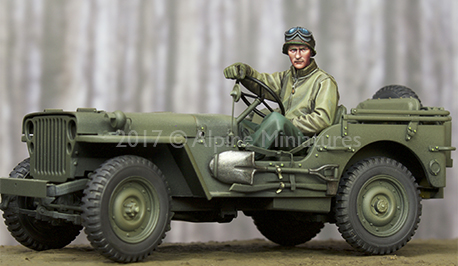 1:35 Resin kit  US Jeep Driver - огляд і ціна Model Kit Cangdao