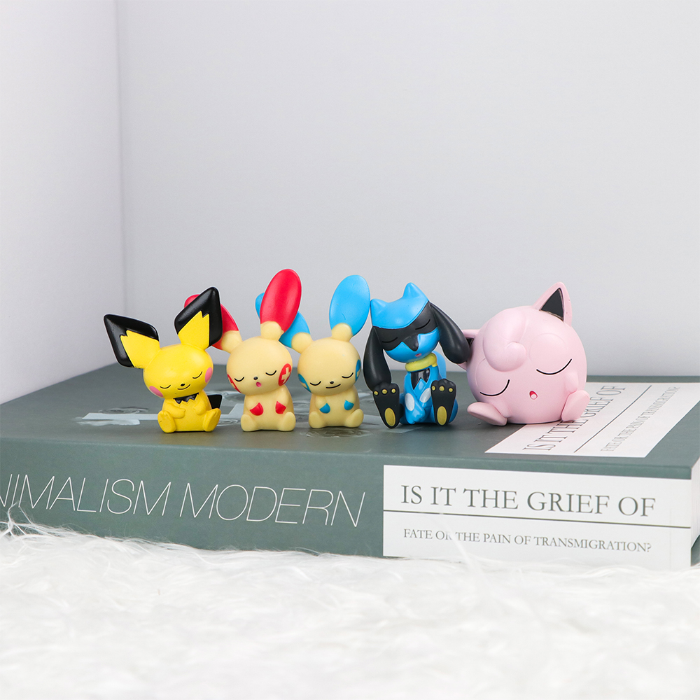 5pcs/Sets Pokemon Maushold Tat - огляд і ціна Model Kit Eevee