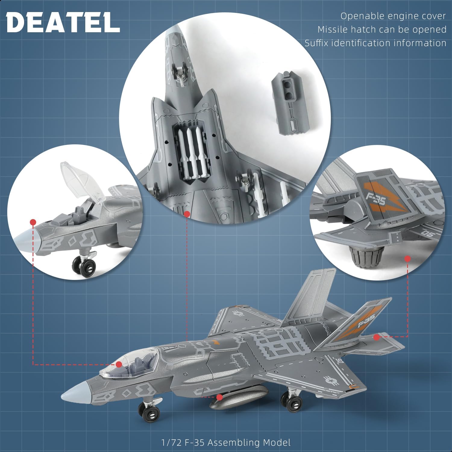 1:72 Scale F-35 Fighter Jet Qu - огляд і ціна Model Kit Jet