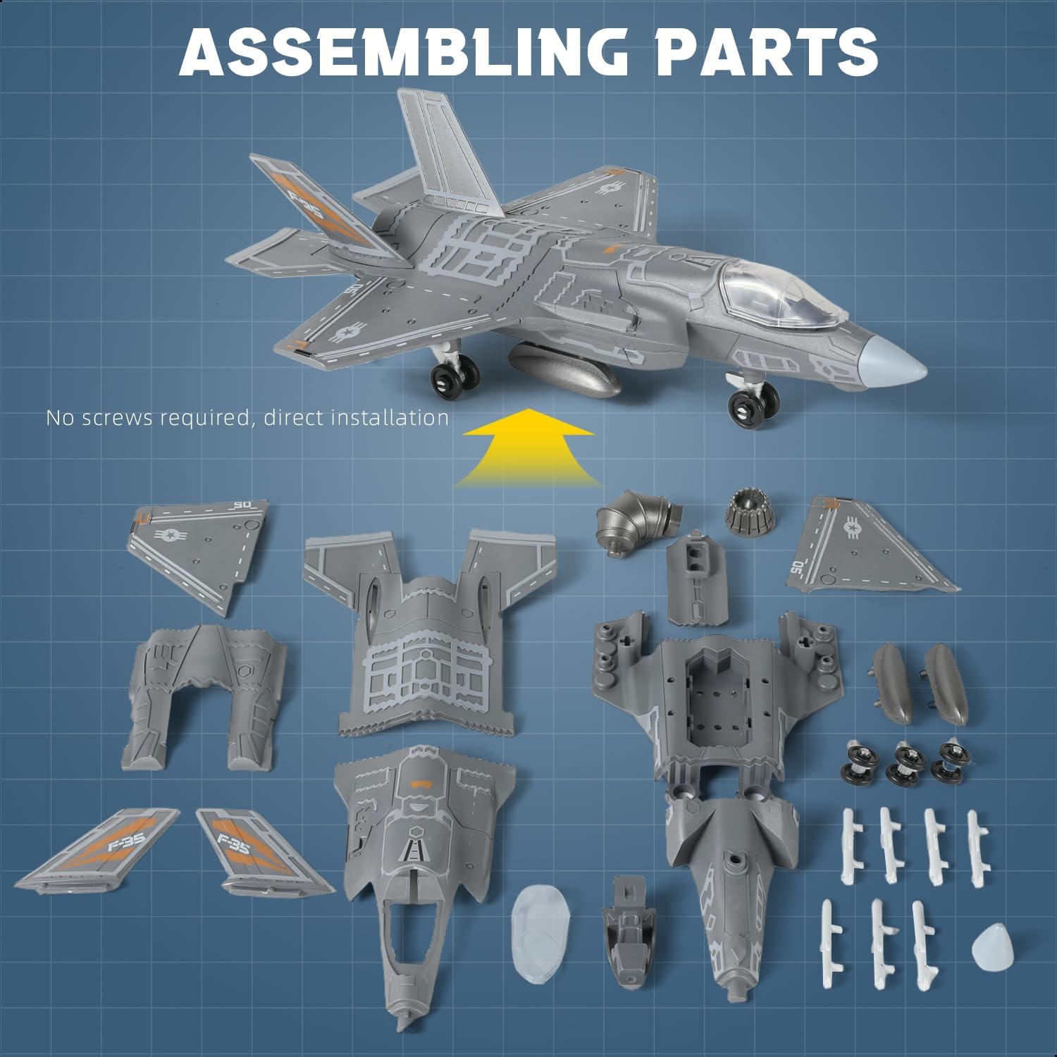 1:72 Scale F-35 Fighter Jet Qu - огляд і ціна Model Kit Jet