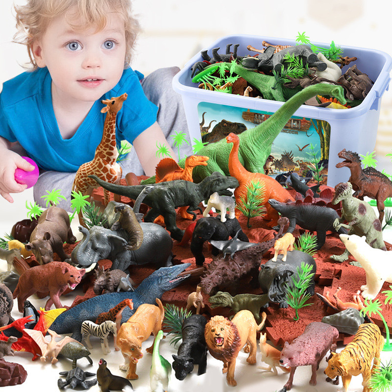 44Pcs Jurassic Dinosaurs Set S - огляд і ціна Model Kit Dinosaur Bandai