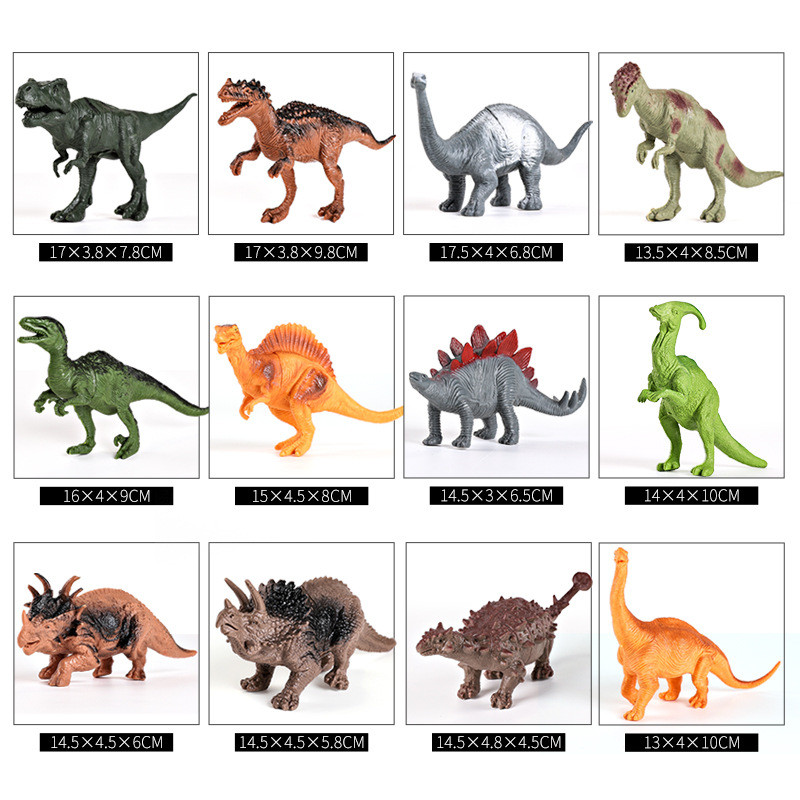 44Pcs Jurassic Dinosaurs Set S - огляд і ціна Model Kit Dinosaur Bandai