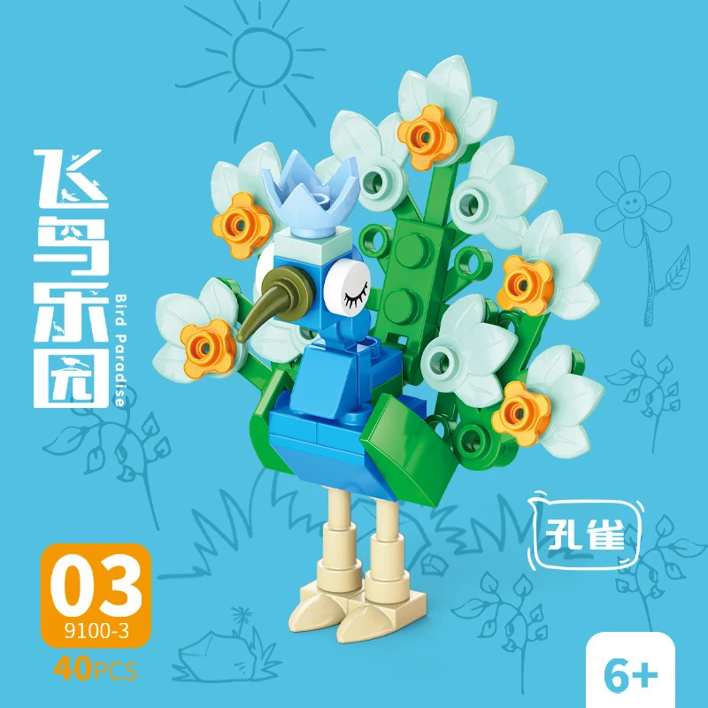 Bricks Animal Bird Paradise Cr - огляд і ціна Model Kit Girl