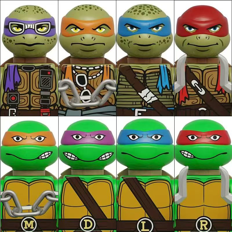 4PCS 8PCS Turtle Movie Ninja M - огляд і ціна Model Kit Ninja