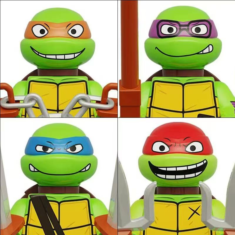 4PCS 8PCS Turtle Movie Ninja M - огляд і ціна Model Kit Ninja