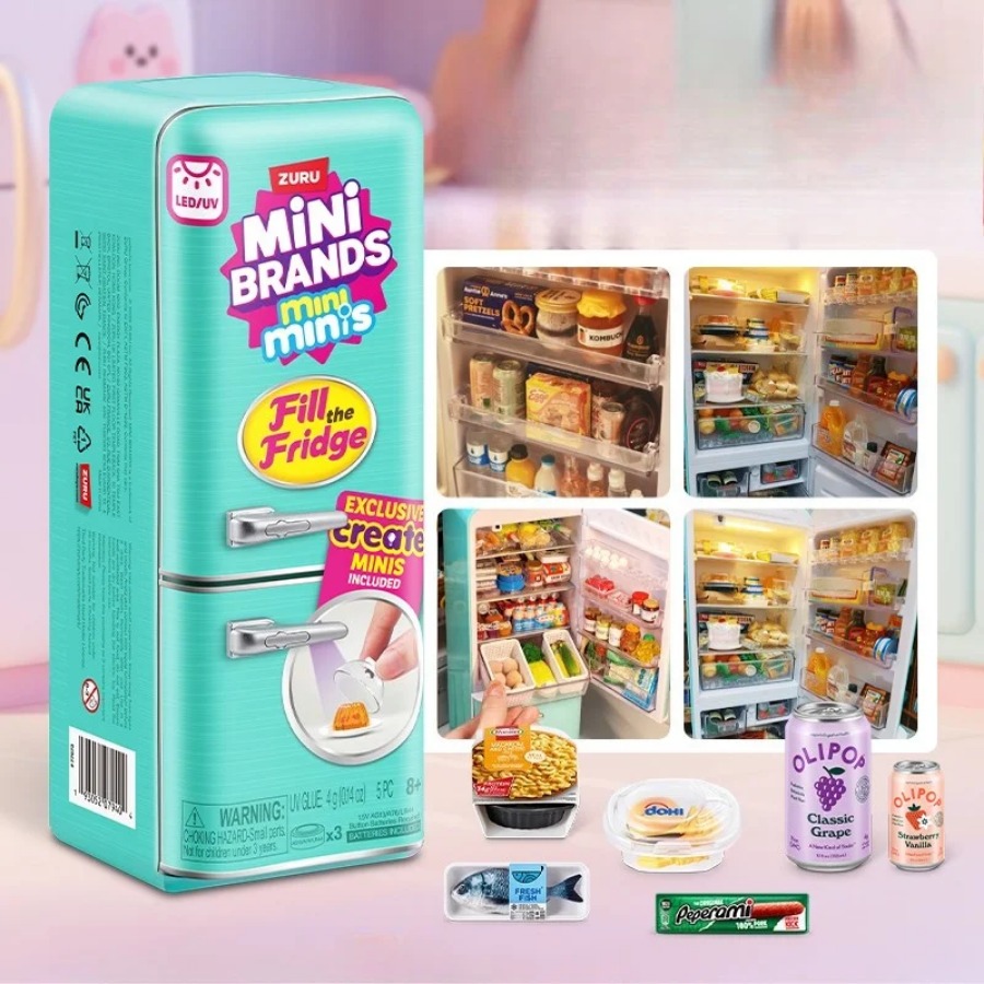 ZURU 5 Surprise Mini Fridge Ba - огляд і ціна Model Kit Brand